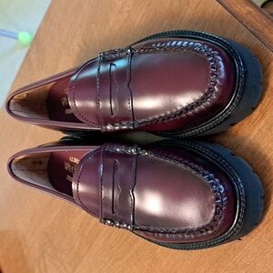 GH Bass Lug Soled Whitney Weejuns in Oxblood